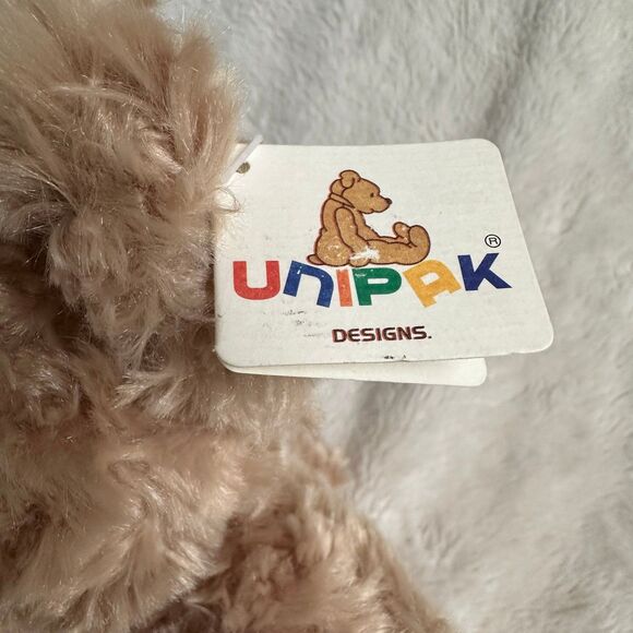 Unipak Cream Teddy Bear 14” Vera w/Paw Pawprints Plush Stuffed Animal - Picture 3 of 9